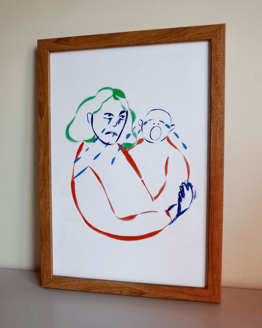 Cry when the baby cries